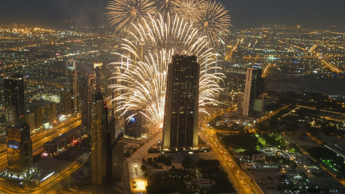 พลุปีใหม่ Burj Khalifa