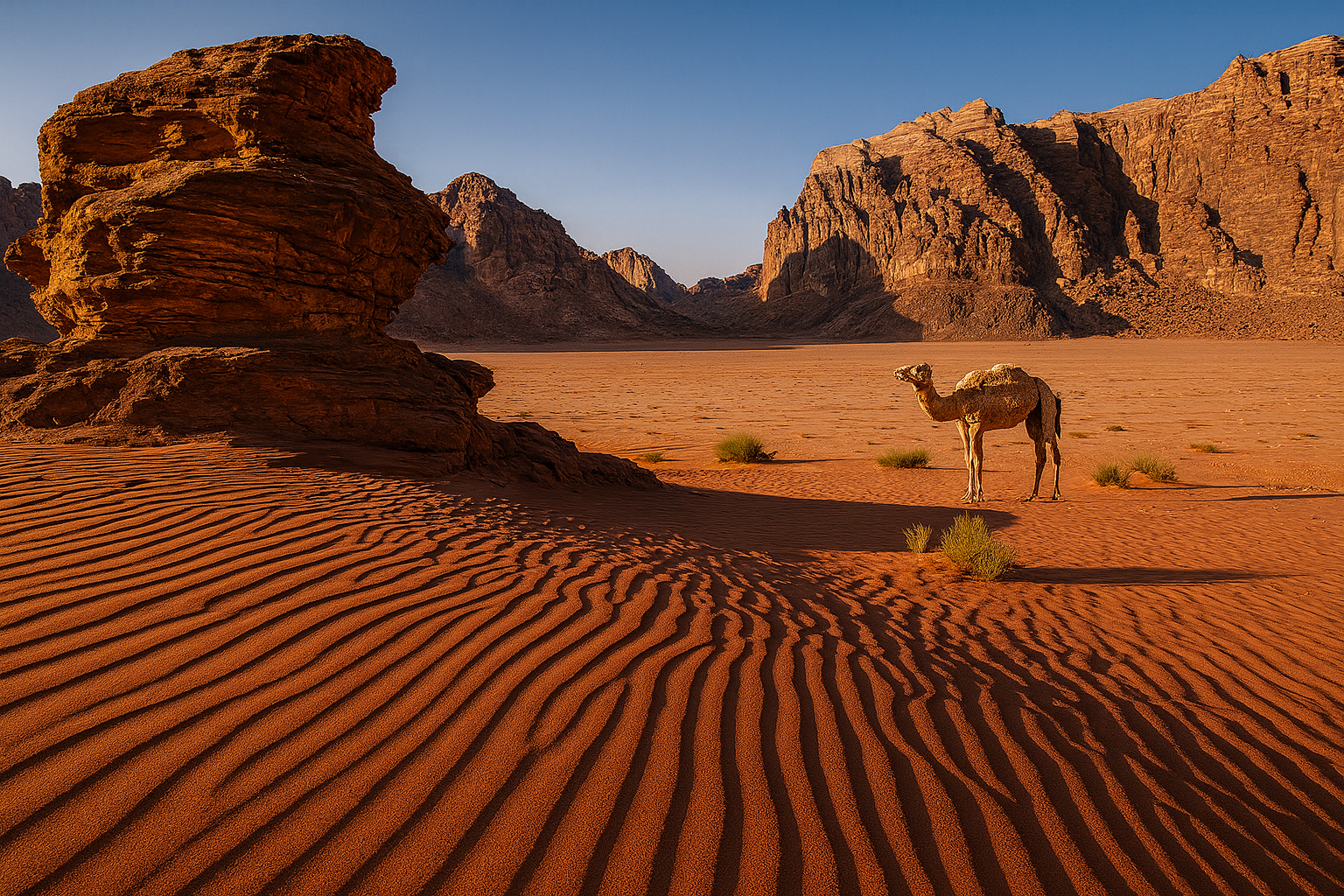 ทะเลทราย Wadi Rum จอร์แดน