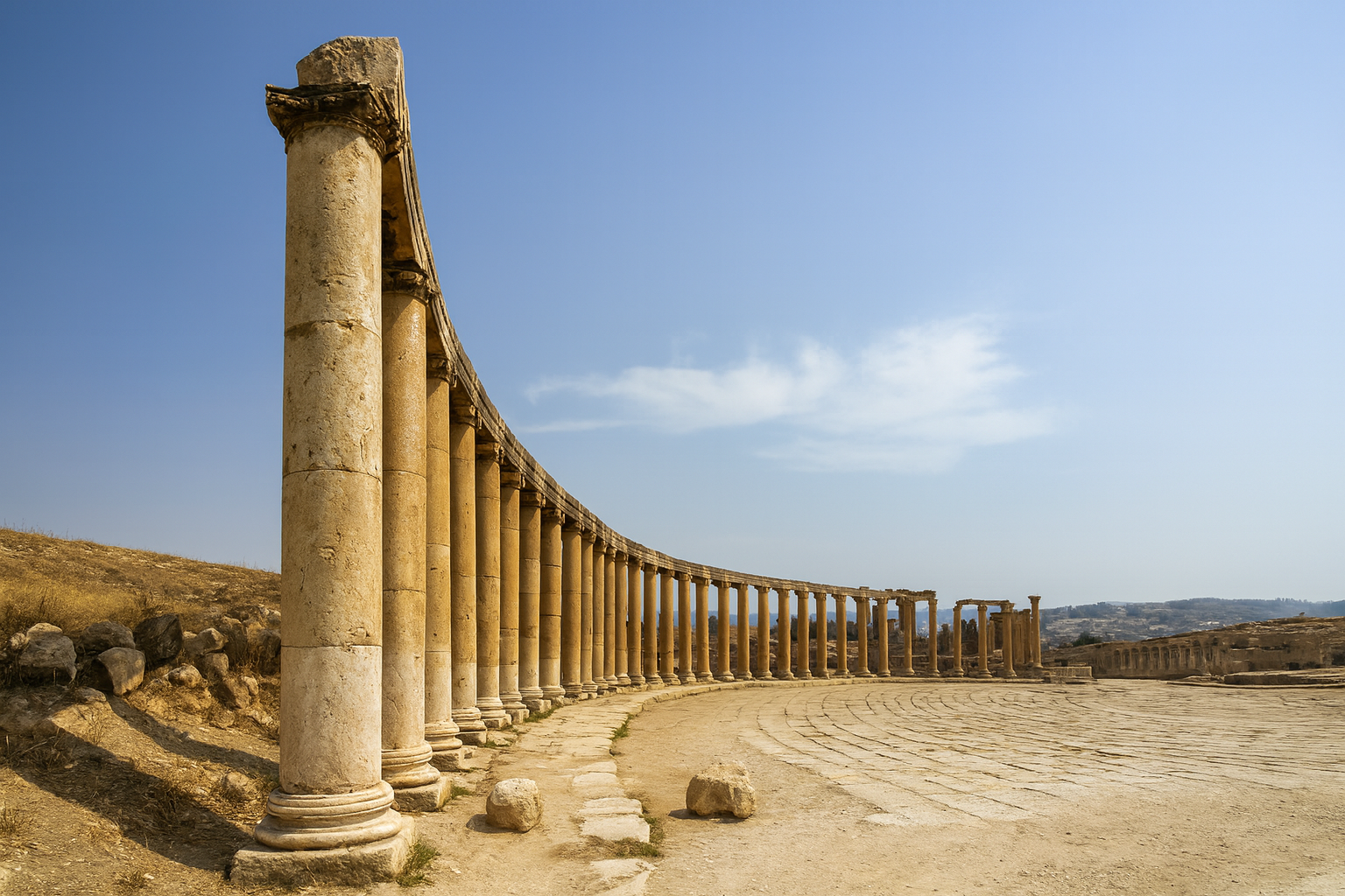 ซากเมืองโรมัน Jerash จอร์แดน