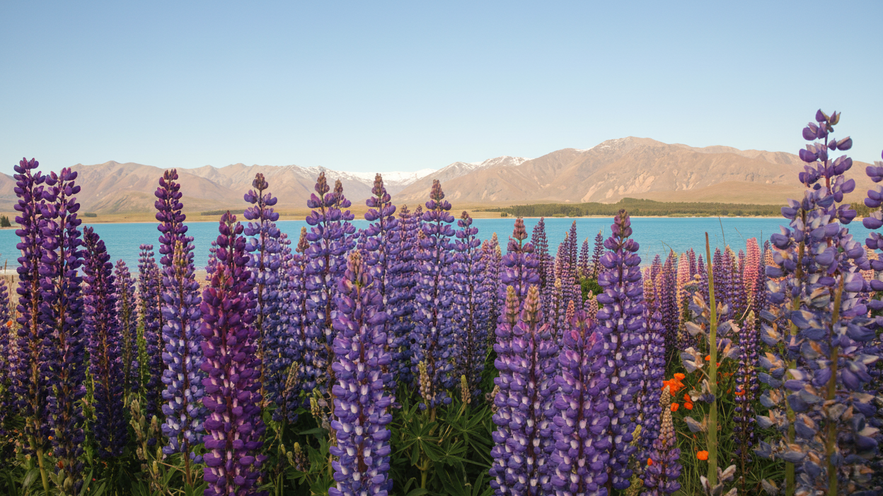 ทุ่งลูพิน Lake Tekapo