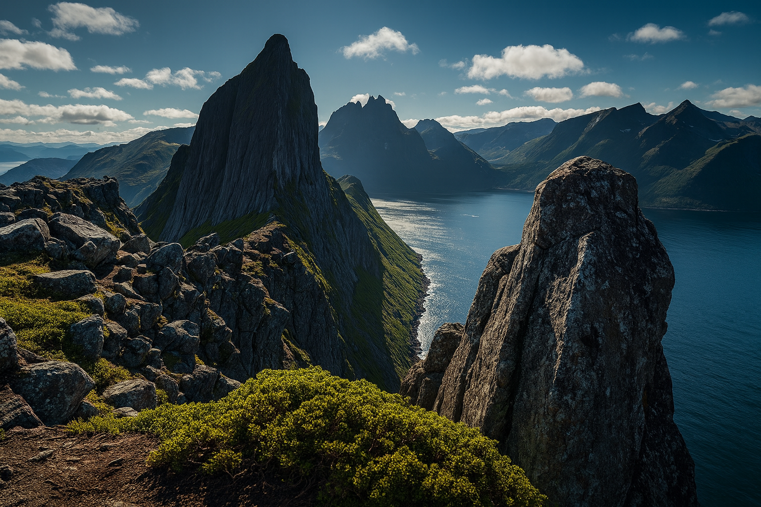 ยอดเขา Segla เกาะ Senja นอร์เวย์