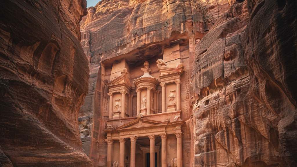 ช่องเขา Siq ทางเข้า Petra