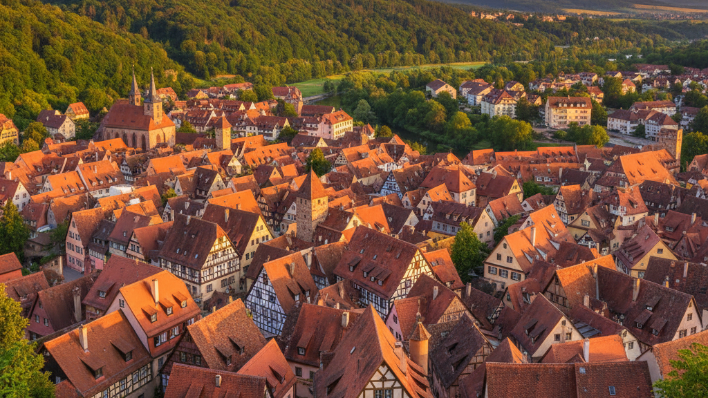 วิวหลังคา Rothenburg