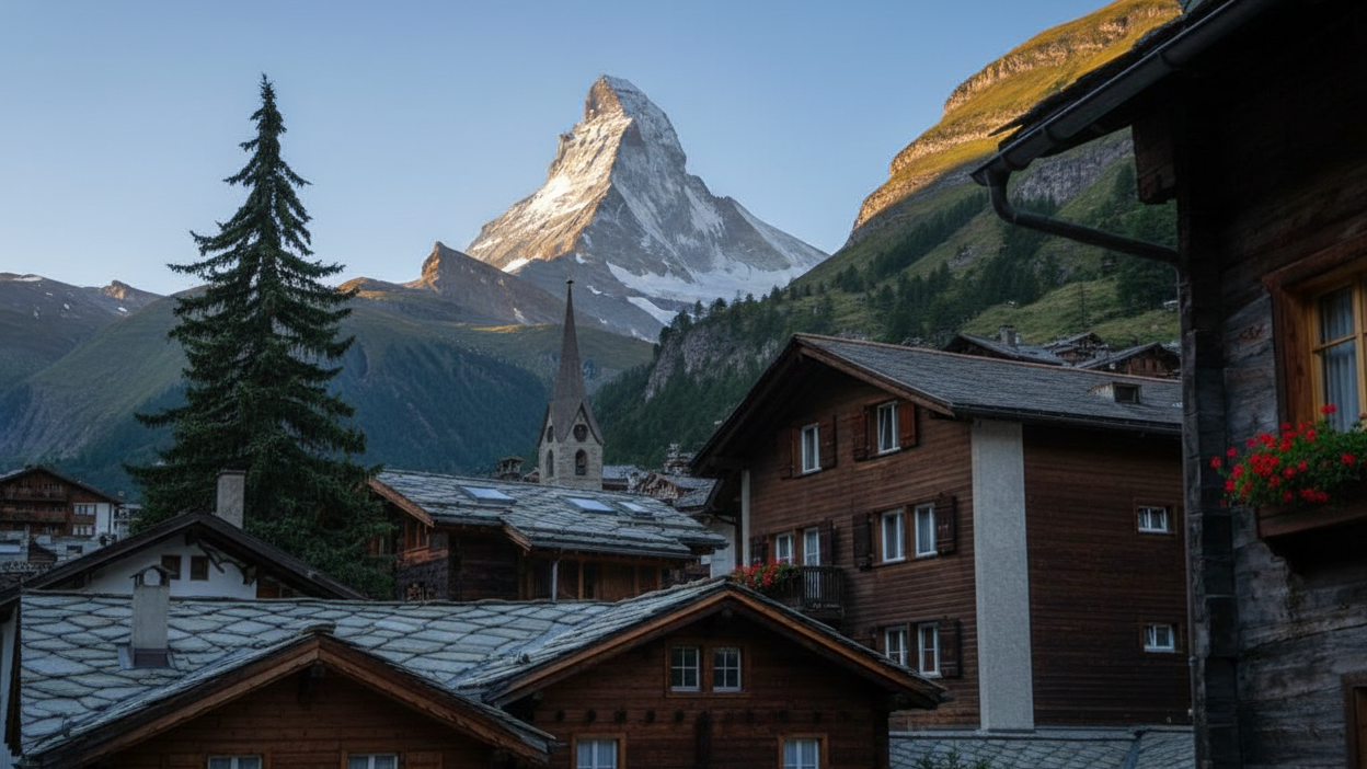 หมู่บ้าน Zermatt + Matterhorn