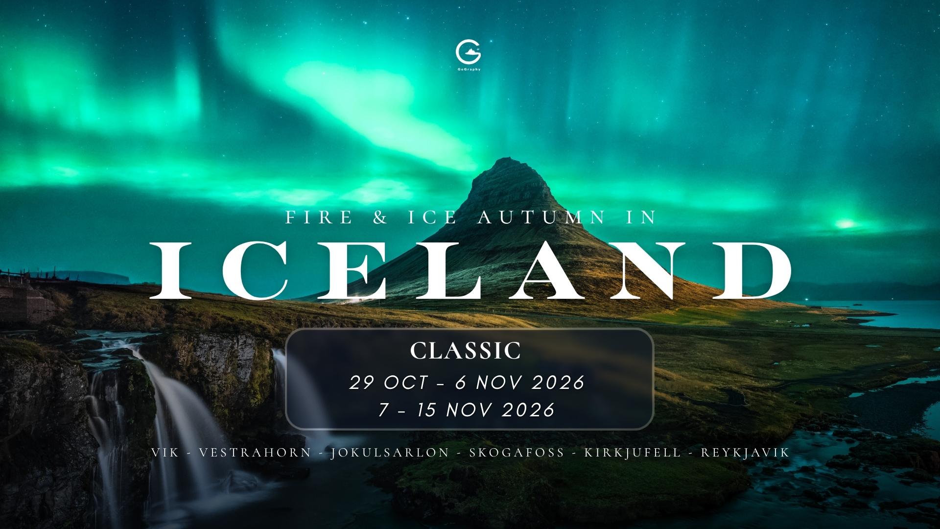 Fire & Ice Autumn in Iceland